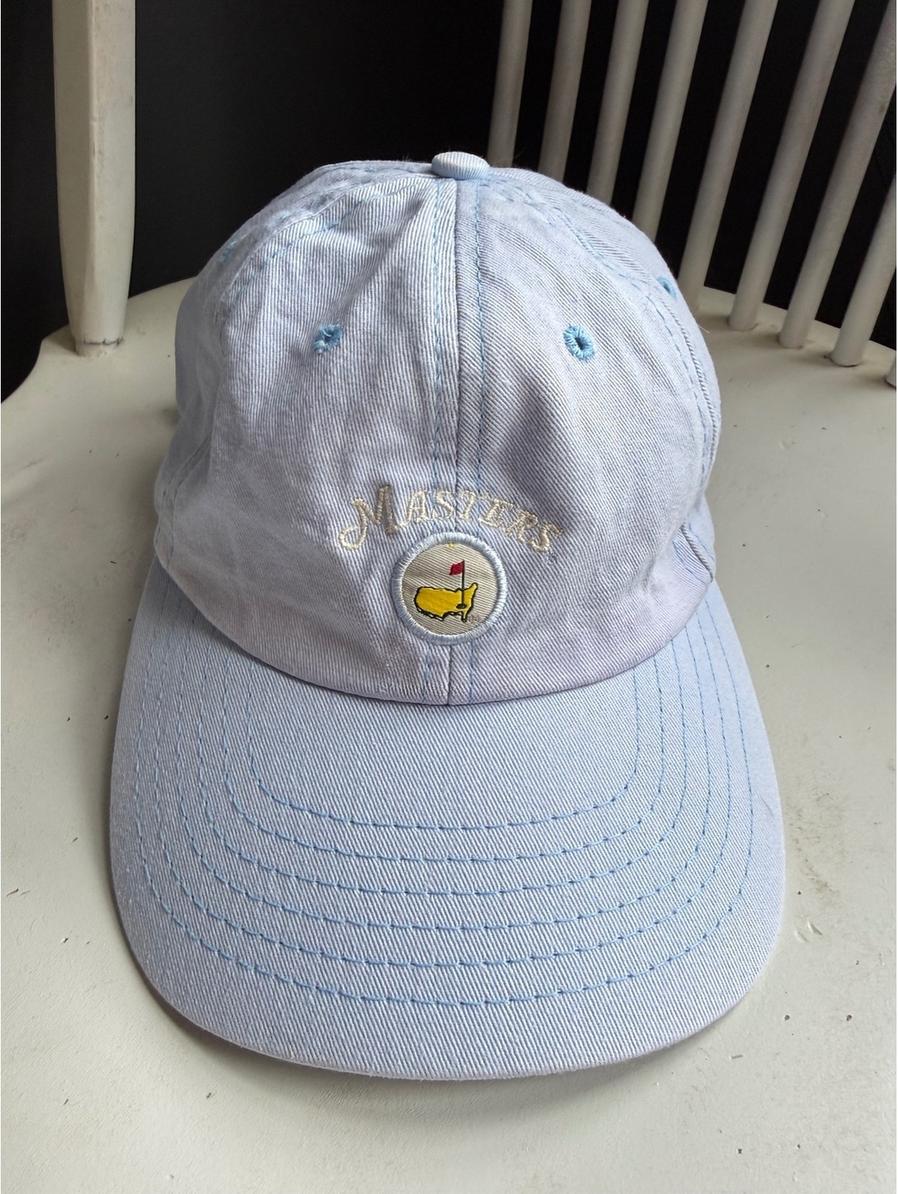 Light Blue Masters Embroidered Adjustable Baseball Cap
